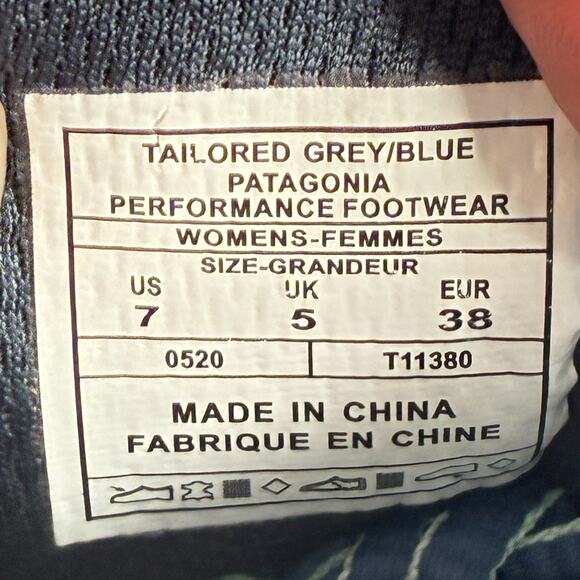 Patagonia Fore Runner Evo Dark Gray Brown Trail Running Shoes Women’s Size 7 - Picture 10 of 11